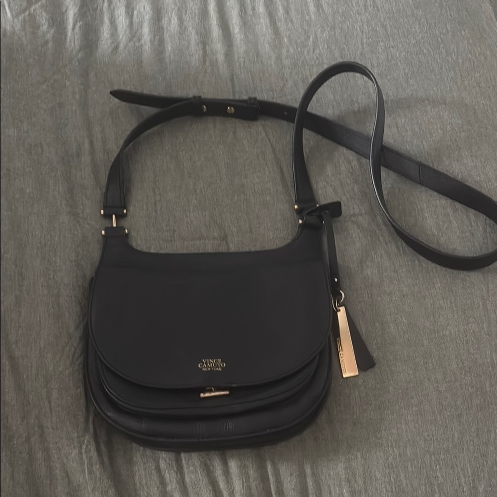 Vince Camuto Leather Crossbody Hobo Bag